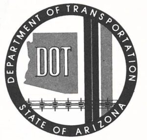 The logo for the department of transportation in the state of Arizona.