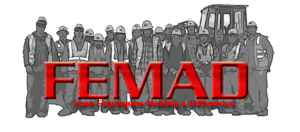 Femad logo with a group of construction workers, highlighting Fann Contracting.