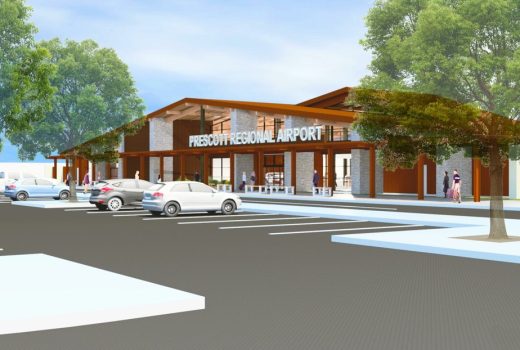 An artist's rendering of the new CMAR Prescott Regional Airport.
